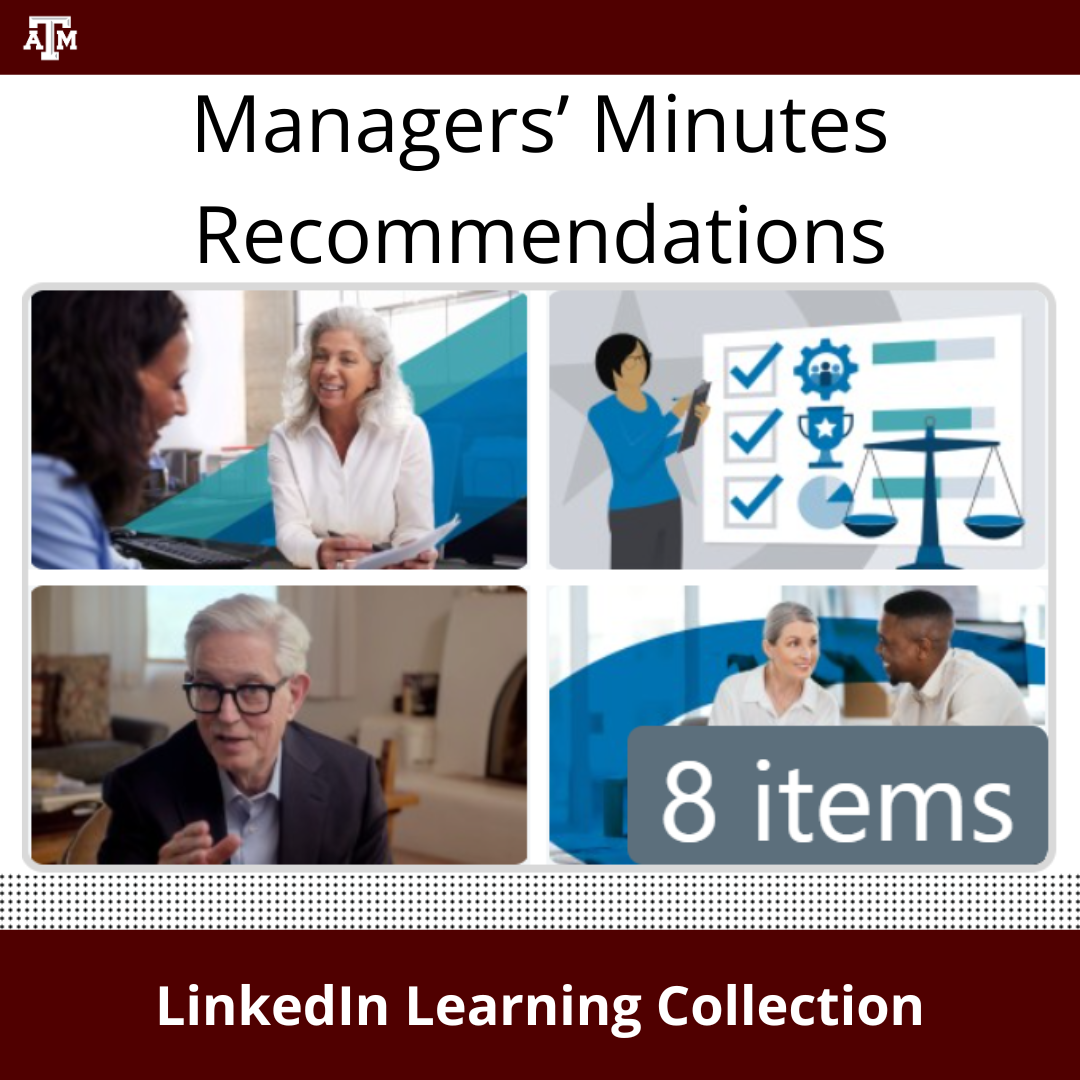 LinkedIn Learning Collection:  Managers' Minutes Recommendations